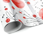 Cozy Vintage Christmas Pattern Geschenkpapier (Rolleneckpunkt)