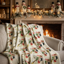 Cozy Vintage Snowman Christmas Winter Holiday