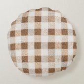 Cozy Warm Christmas Gingerbread Cookies Rundes Kissen (Rückseite)