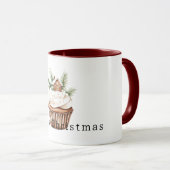 Cozy Warm Christmas Gingerbread House Cupcake Tasse (VorderseiteRechts)
