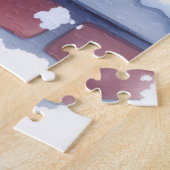 Cozy Watercolor Affenpinscher Christmas Snowy Puzzle (Seite)