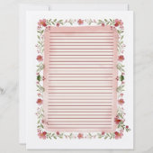 Cozy Watercolor Christmas Recipe Card - Editable (Rückseite)