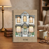 Cozy Watercolor Home Design - Notebook House Notizblock