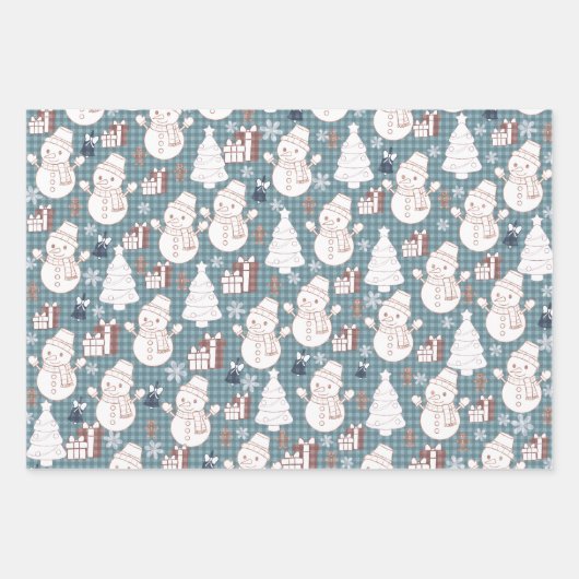 Cozy Whimsical Holiday Geschenkpapier Set (Vorderseite 3)