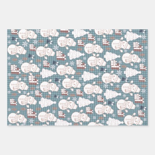 Cozy Whimsical Holiday Geschenkpapier Set (Vorderseite)