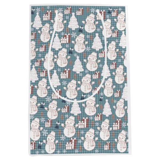 Cozy Whimsical Holiday Mittlere Geschenktüte (Vorderseite)