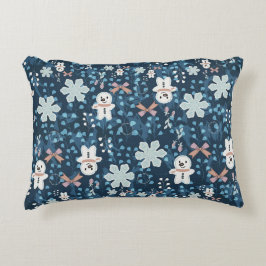 Cozy Whimsical Holiday Throw Pillow Dekokissen
