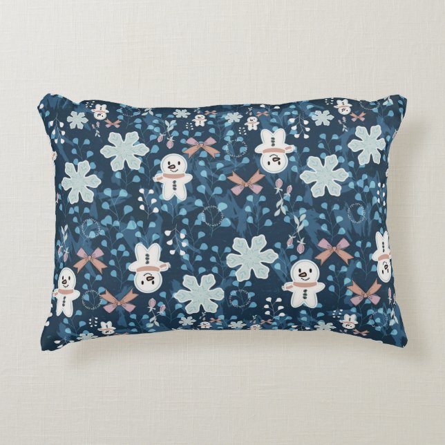 Cozy Whimsical Holiday Throw Pillow Dekokissen (Vorderseite)