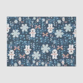 Cozy Whimsical Holiday Throw Pillow Seidenpapier