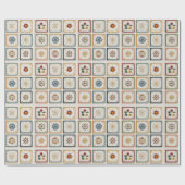 Cozy Winter Blocks with Holiday Motifs Geschenkpapier (Flach)