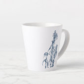 Cozy Winter Botanical Art Milchtasse (Rechte Ecke)