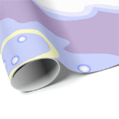 Cozy Winter Cabin in Snow Frosty Landscape Geschenkpapier (Rolleneckpunkt)