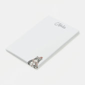 Cozy Winter Cat Notes Post-it Klebezettel (angewinkelt)