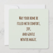 Cozy Winter Cocoa Marshmallow Scene (Rückseite)