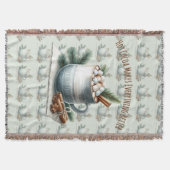 Cozy Winter Cocoa Marshmallow Scene Decke (Vorderseite)