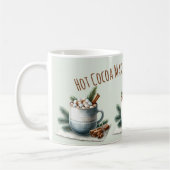 Cozy Winter Cocoa Marshmallow Scene Kaffeetasse (Links)