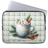 Cozy Winter Cocoa Marshmallow Scene Laptopschutzhülle (Vorderseite)