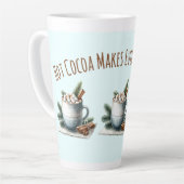 Cozy Winter Cocoa Marshmallow Scene Milchtasse (Linke Ecke)