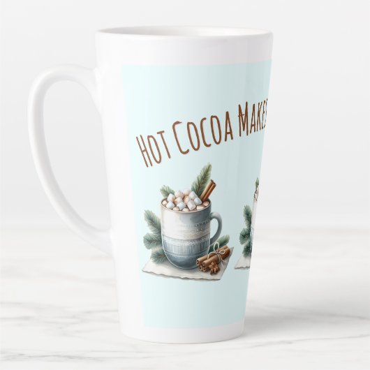 Cozy Winter Cocoa Marshmallow Scene Milchtasse (Links)