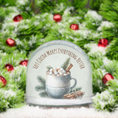 Cozy Winter Cocoa Marshmallow Scene Schneekugeln (Weihnachten)