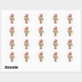 Cozy Winter Creature Illustration Sticker (Blatt)