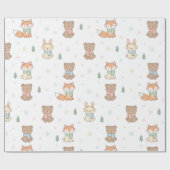 Cozy Winter Friends Gift Wrap Geschenkpapier (Flach)