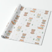 Cozy Winter Friends Gift Wrap Geschenkpapier (Ungerollt)