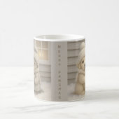 Cozy Winter Mug with Puppy and Kitten Illustration Kaffeetasse (Mittel)