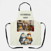 Cozy Winter Penguin Family Schürze (Vorderseite)