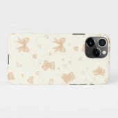 Cozy Winter Phone Case | Soft Teddy Bear aesthetic iPhone Hülle (Rückseite (Horizontal))