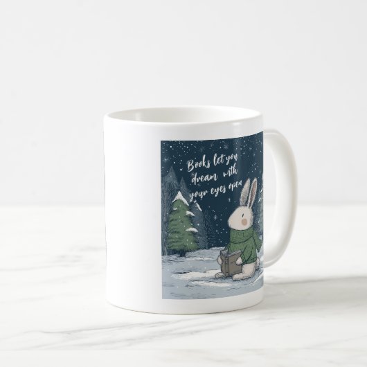 Cozy Winter Reading Book Kaffeetasse (VorderseiteRechts)