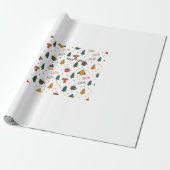 Cozy Winter Vibes 2026 - Cute Puppy and Kitten Chr Geschenkpapier (Ungerollt)