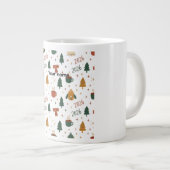 Cozy Winter Vibes 2026 - Cute Puppy and Kitten Chr Jumbo-Tasse (Vorderseite Rechts)