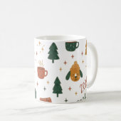 Cozy Winter Vibes 2026 - Cute Puppy and Kitten Chr Kaffeetasse (VorderseiteRechts)