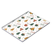 Cozy Winter Vibes 2026 - Cute Puppy and Kitten Chr Notizblock (Linke Seite)