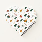 Cozy Winter Vibes 2026 - Cute Puppy and Kitten Chr Notizblock (Rückseite)