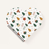 Cozy Winter Vibes 2026 - Cute Puppy and Kitten Chr Notizblock (Vorderseite)