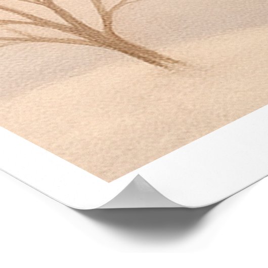 Cozy Winter Village Poster (Ecke)