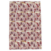 Cozy Winter Village Tissue Paper Mittlere Geschenktüte (Vorderseite)