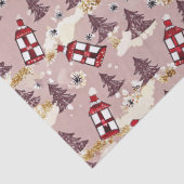 Cozy Winter Village Tissue Paper Seidenpapier (Detail)