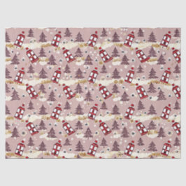 Cozy Winter Village Tissue Paper Seidenpapier