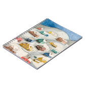 Cozy Winter Village Watercolor Notizblock (Linke Seite)