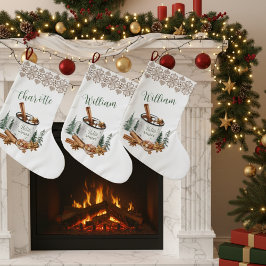 Cozy Winter White Simple Holiday Kleiner Weihnachtsstrumpf