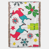 Cozy Winter Wonder Pattern Dream Design Decke (Vorderseite Vertikal)