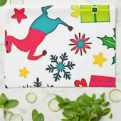 Cozy Winter Wonder Pattern Dream Design Geschirrtuch (Gefaltet)