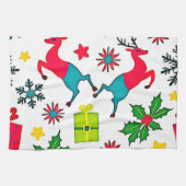 Cozy Winter Wonder Pattern Dream Design Geschirrtuch (Horizontal)