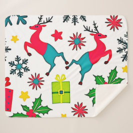 Cozy Winter Wonder Pattern Dream Design Sherpadecke