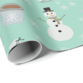 Cozy Winter Wonderland Wrapping Paper Geschenkpapier (Rolleneckpunkt)