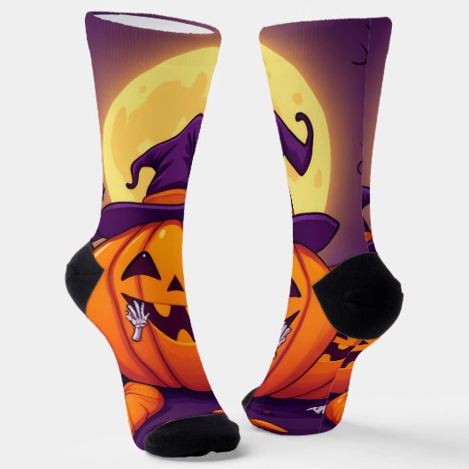Cozy Witch Coffee Socks – Cute Halloween Magic Socken (Gewinkelt)