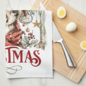 Cozy Woodland Holiday Geschirrtuch (Viertel Falte)